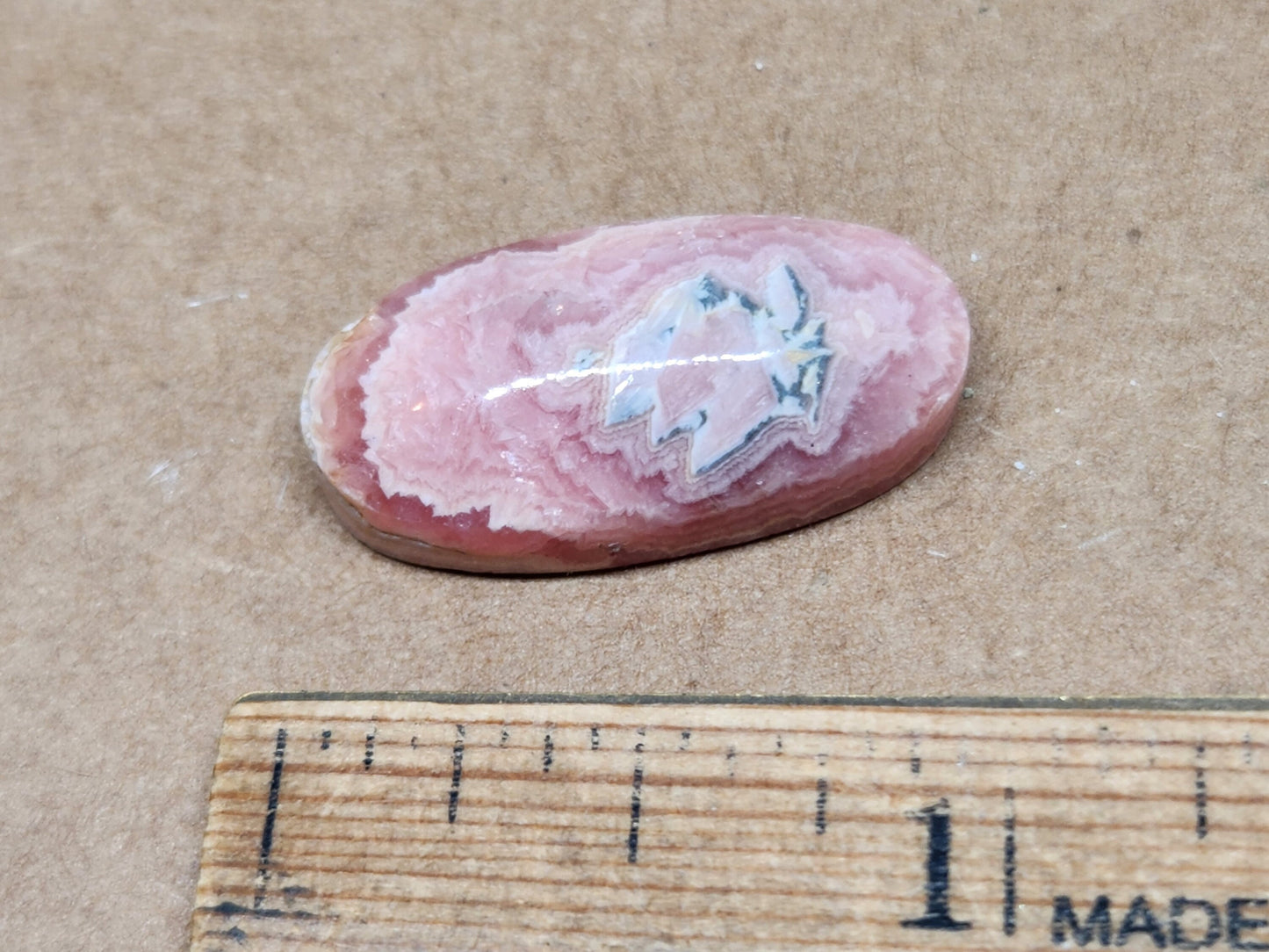 Rhodochrosite cabochon