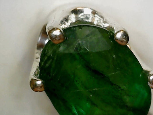 Zambian Emerald Oval Pendant