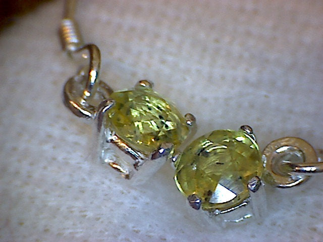 Dangle Yellow Sapphire Earrings