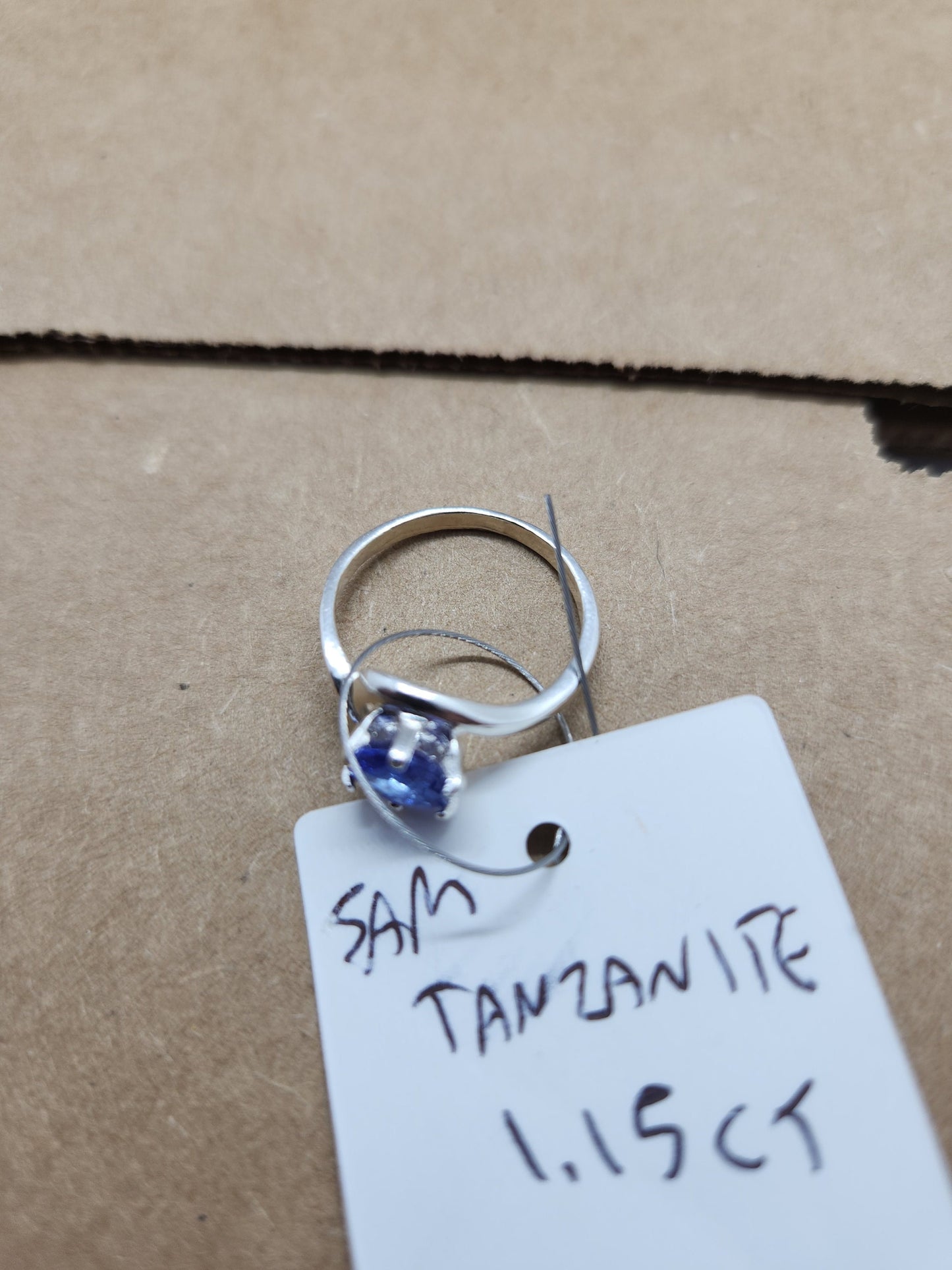 Tanzanite Crescent Ring