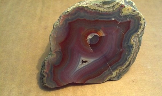 Banded Purple Agate specimen