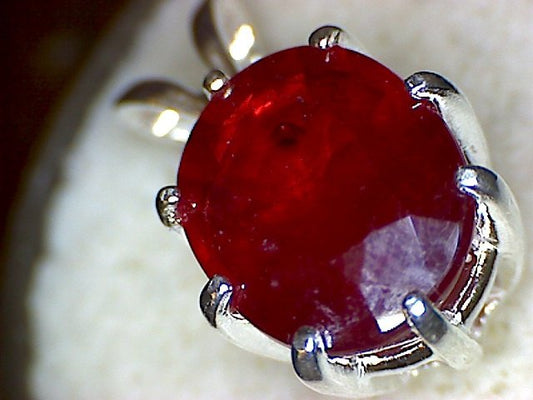 Ruby Oval Pendant