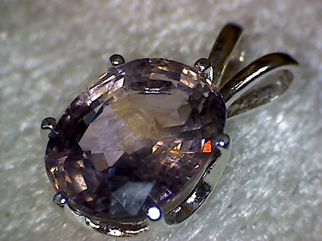 Bi-Colored Purple Spinel Pendant