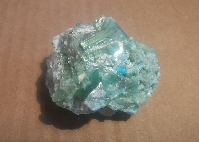 Green Tourmaline Cluster